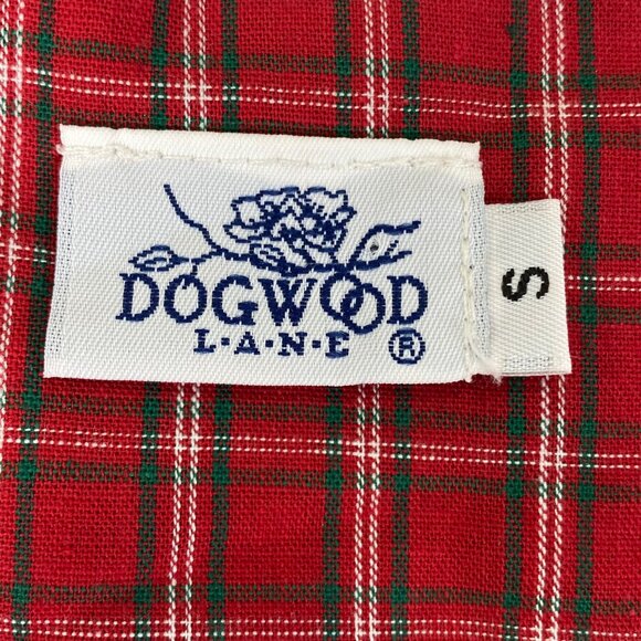 Vtg Dogwood Lane Christmas Dress | S | Red Plaid | Seasonal Festive Cottagecore - Picture 3 of 8
